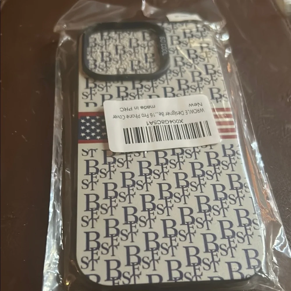 iPhone 16 Pro Case - Black and White with American flag